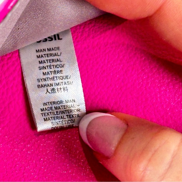 Fossil Everyday Wallet Bold Print Zip Coin Bifold - Picture 5 of 13